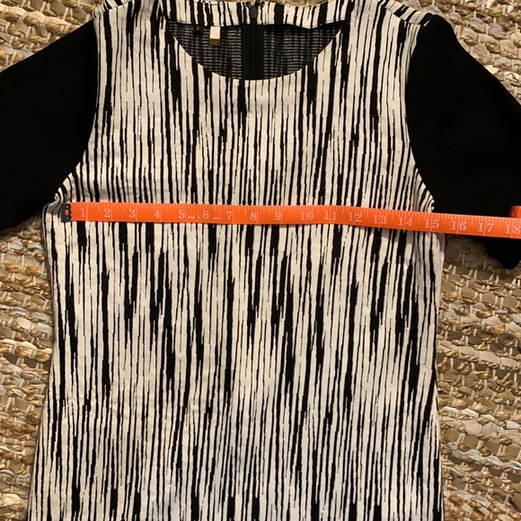 🖤🤍Anthropologie 4.Collective 4C Black and White Shift Dress - Picture 6 of 10